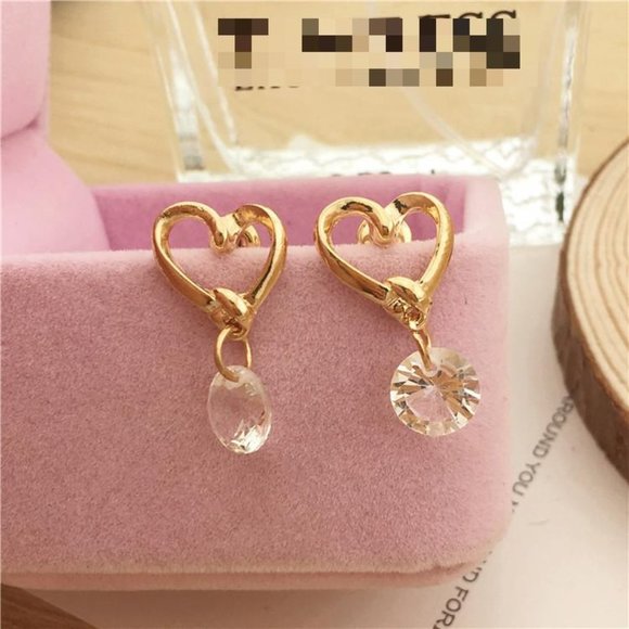 Earrings Hearts Women Bohemian Hoop Drop Cute Trendy Elegant Jewelry Accesories - Picture 5 of 7